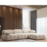 Modułowa sofa 4-osobowa z podnóżkiem z tkaniny Bubble 3SP Oferta