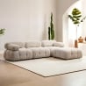 Modułowa sofa 4-osobowa z podnóżkiem z tkaniny Bubble 3SP Rabaty