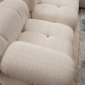 Modułowa sofa 4-osobowa z podnóżkiem z tkaniny Bubble 3SP Katalog