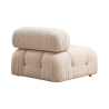 Modułowa sofa 4-osobowa z podnóżkiem z tkaniny Bubble 3SP Cechy