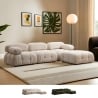 Modułowa sofa 4-osobowa z podnóżkiem z tkaniny Bubble 3SP Promocja
