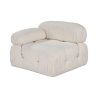 Moduł narożny lewy do sofy modułowej w tkaninie bouclé Bubble 1LB Rabaty