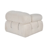 Moduł narożny lewy do sofy modułowej w tkaninie bouclé Bubble 1LB Wybór