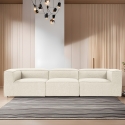 Nowoczesna, modułowa sofa 4-osobowa z lnu Fora 4 Oferta