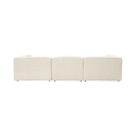 Nowoczesna, modułowa sofa 4-osobowa z lnu Fora 4 Rabaty