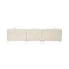 Nowoczesna, modułowa sofa 4-osobowa z lnu Fora 4 Rabaty