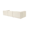 Nowoczesna, modułowa sofa 4-osobowa z lnu Fora 4 Stan Magazynowy