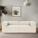 Modułowa sofa 2-osobowa z lnu Fora 2 – nowoczesny design Oferta
