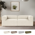 Modułowa sofa 2-osobowa z lnu Fora 2 – nowoczesny design Promocja