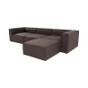 Modułowa sofa 4-osobowa z podnóżkiem z lnu Fora Sprzedaż