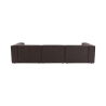 Modułowa sofa 4-osobowa z podnóżkiem z lnu Fora Rabaty