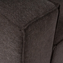 Modułowa sofa 4-osobowa z podnóżkiem z lnu Fora Model