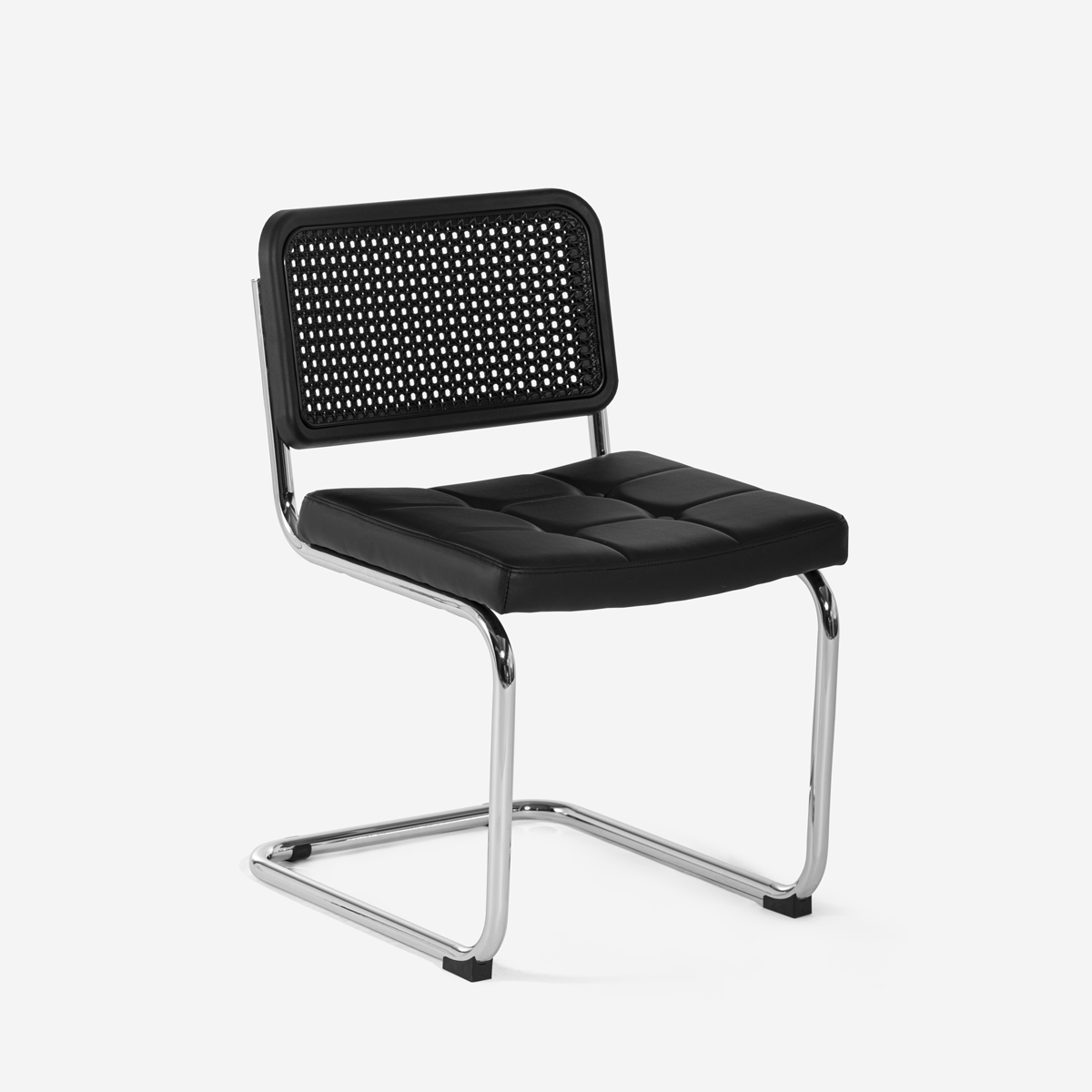 Krzesło wiedeńskie typu cantilever w nowoczesnym stylu z ekoskóry Erys Lux Promocja Krzesło wiedeńskie typu cantilever w nowoczesnym stylu z ekoskóry Erys Lux Promocja