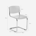 Krzesło jadalniane konferencyjne biurowe nowoczesne cantilever Erys Light Koszt
