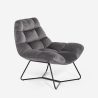 Fotel do salonu stylowy welurowy nowoczesny Karu Oferta