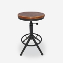 Taboret w stylu industrialnym vintage  metalowy czarny Crewi Sprzedaż