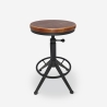 Taboret w stylu industrialnym vintage  metalowy czarny Crewi Sprzedaż