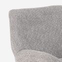 Fotel obrotowy elegancki z tkaniny bouclé do salonu biura Lehm Oferta