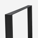 Zestaw 2 nóg prostokątnych do stołu 65x71 cm metal czarny industrialny Quill Sprzedaż