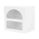 Szafka nocna do sypialni biały design 50x40cm 2 przegrody Lorin S Katalog