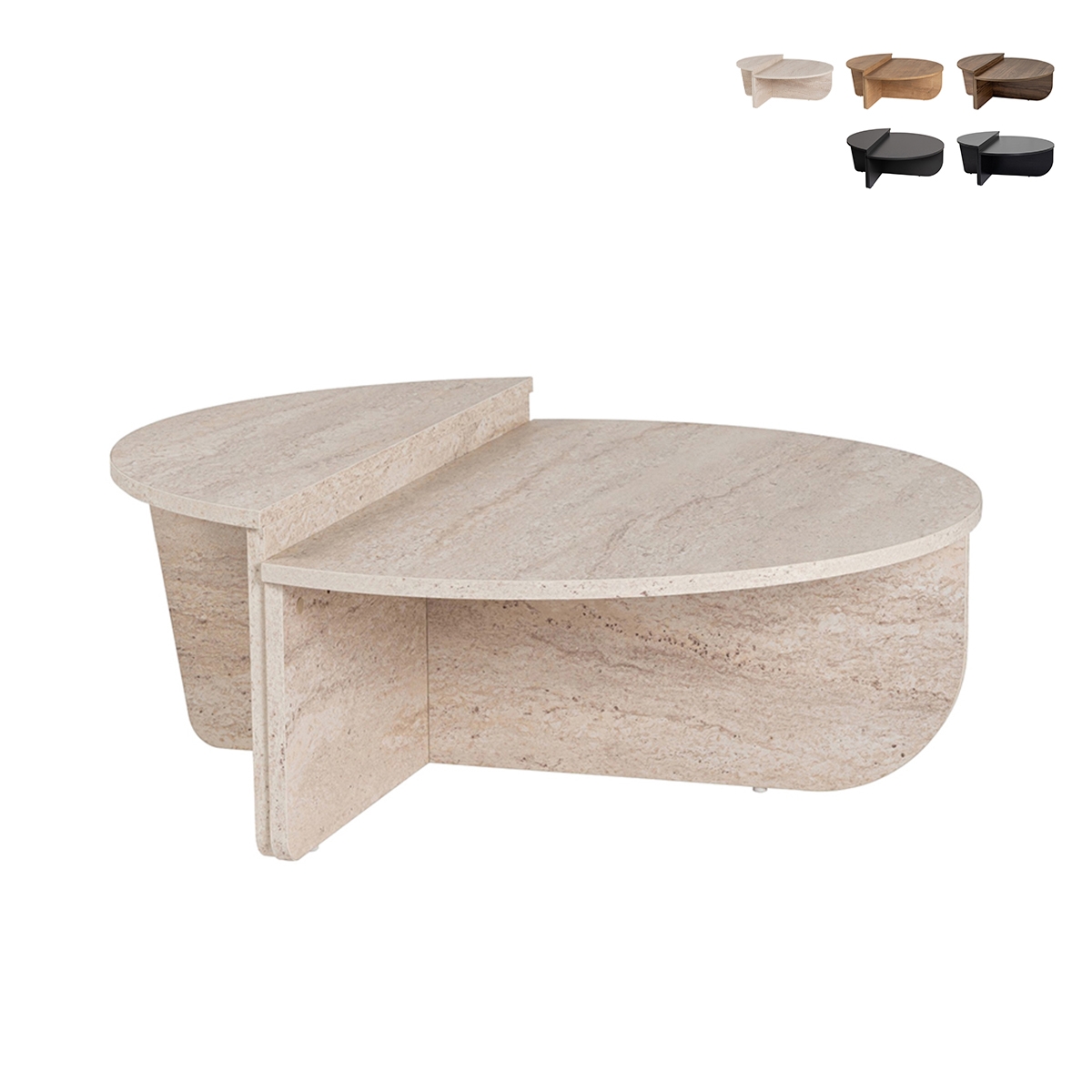 Stolik kawowy o asymetrycznym designie 90x60cm Orion Promocja