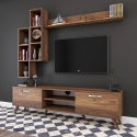 Zestaw meblowy TV z półką i otwartymi wnękami 180x35cm Mary Oferta