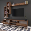 Zestaw meblowy TV z półką i otwartymi wnękami 180x35cm Mary Rabaty