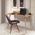 Nowoczesne biurko biurowe z drewna 120x60 cm naturalne Fabio Promocja