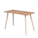 Nowoczesne biurko biurowe z drewna 120x60 cm naturalne Fabio Katalog