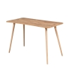 Nowoczesne biurko biurowe z drewna 120x60 cm naturalne Fabio Katalog