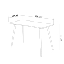 Nowoczesne biurko biurowe z drewna 120x60 cm naturalne Fabio Stan Magazynowy
