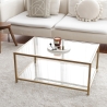 Nowoczesny stolik kawowy 90x60cm z metalu i szkła Astro Oferta