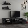 Nowoczesna szafka RTV Gara 180 cm z drzwiami i 2 półkami ściennymi Oferta