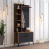 Mobilny wieszak na ubrania do przedpokoju z szafką na buty i półkami 90x200 cm Viyana S Oferta