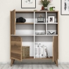 Wielofunkcyjna komoda z drzwiami do salonu lub przedpokoju 100x115x30cm Pulse Oferta