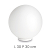 Okrągła lampa stołowa z białego szkła Ø30cm Area L Sprzedaż