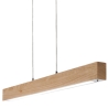 Lampa wisząca LED z jasnego drewna i metalu Badia-S Rabaty