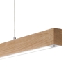 Lampa wisząca LED z jasnego drewna i metalu Badia-S Katalog