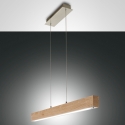 Lampa wisząca LED z jasnego drewna i metalu Badia-S Oferta