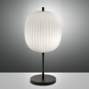 Elegancka lampa stołowa z dmuchanego szkła i czarnego metalu Domizia-T Sprzedaż
