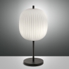 Elegancka lampa stołowa z dmuchanego szkła i czarnego metalu Domizia-T Sprzedaż