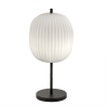 Elegancka lampa stołowa z dmuchanego szkła i czarnego metalu Domizia-T Oferta