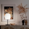 Elegancka lampa stołowa z dmuchanego szkła i czarnego metalu Domizia-T Rabaty