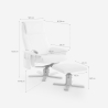 Fotel relaksacyjny z masażerem  i funkcją podgrzewania ergonomiczny z podnóżkiem Myron 