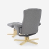 Fotel relaksacyjny ergonomiczny z funkcją masażu i funkcją podgrzewania z podnóżkiem Nairo Oferta