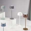 Bezprzewodowa lampa stołowa z regulacją jasności, dotykowa, do wnętrz i na zewnątrz Macao Oferta