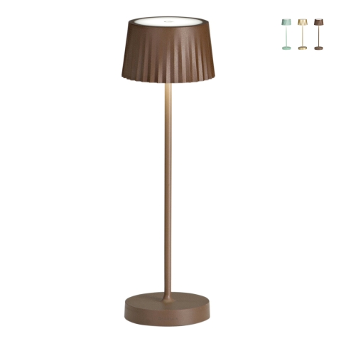 Bezprzewodowa lampa stołowa z regulacją jasności, dotykowa, do wnętrz i na zewnątrz Macao Promocja