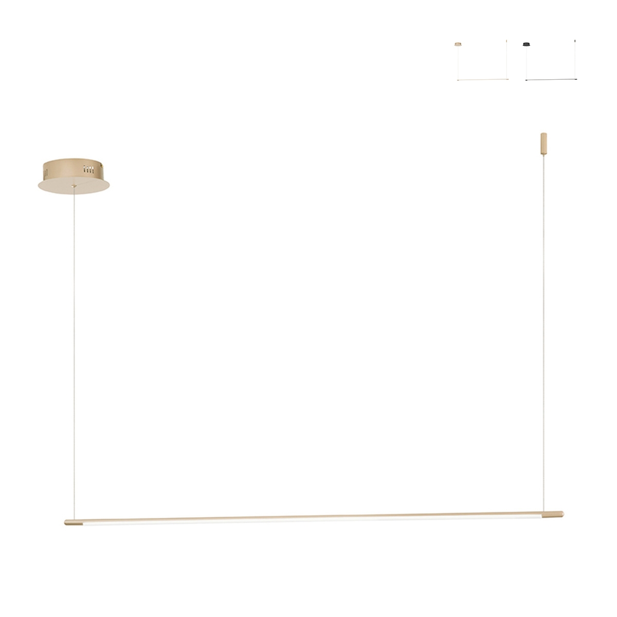 Lampa wisząca z metalową listwą LED 120cm Genius L Oferta Lampa wisząca z metalową listwą LED 120cm Genius L Oferta