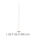 Lampa podłogowa LED z regulacją jasności, metalowa H165 cm Genius T Rabaty