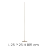 Lampa podłogowa LED z regulacją jasności, metalowa H165 cm Genius T Rabaty
